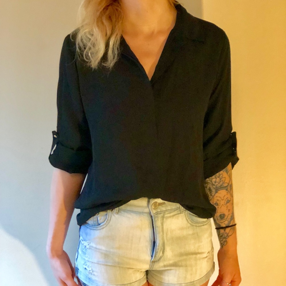 Chiffon button up blouse